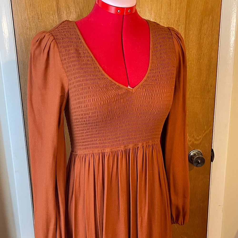 EUC Christy Dawn Aimee Dress in Rust XS/S